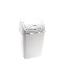 POUBELLE FLIP FLAP MEDIAL RIF BASIC BLANC MEDIAL 35L 