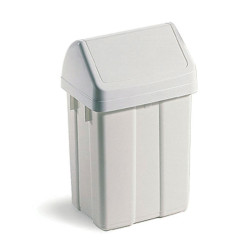POUBELLE 25L ATLAX FLAP AVEC COUVERCLE BLANC (0707025BL ANCIENNEMENT FLIP FLAP 0708169/BL)