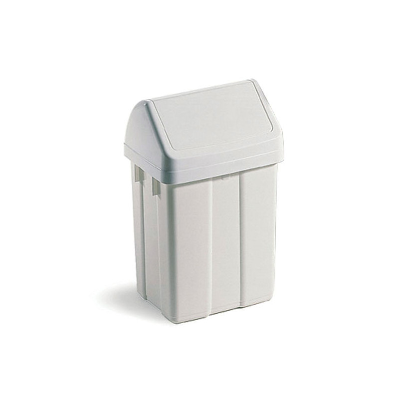 POUBELLE 25L ATLAX FLAP AVEC COUVERCLE BLANC (0707025BL ANCIENNEMENT FLIP FLAP 0708169/BL)