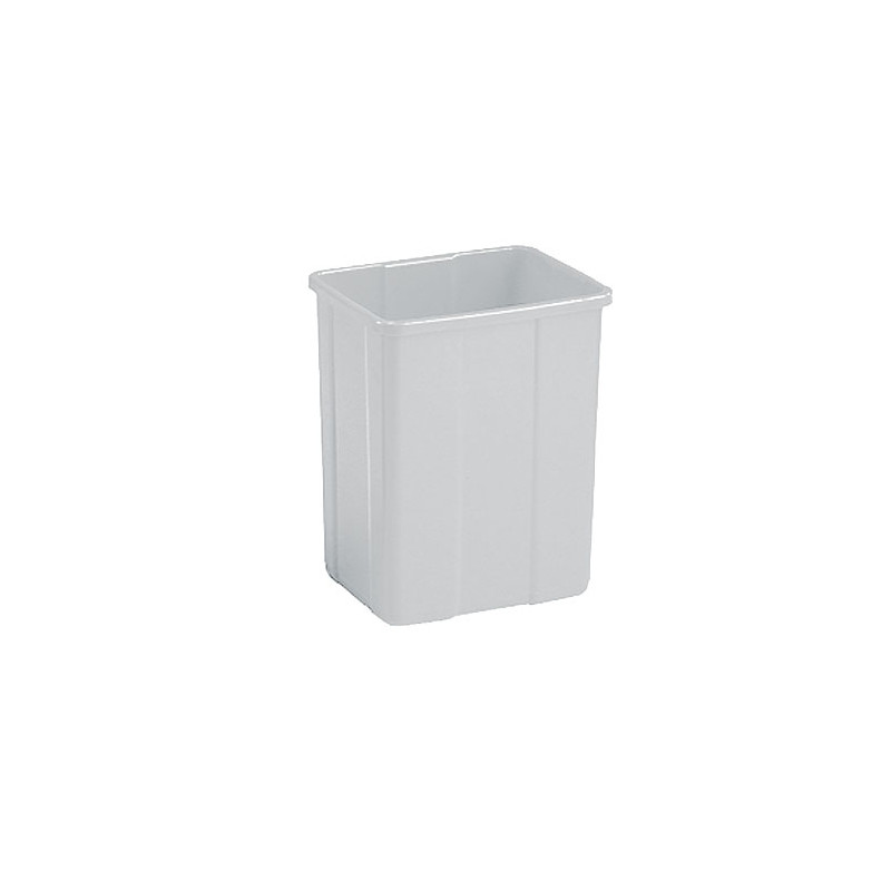 POUBELLE 25L FLIP FLAP SANS COUVERCLE BLANC (0708169/1)