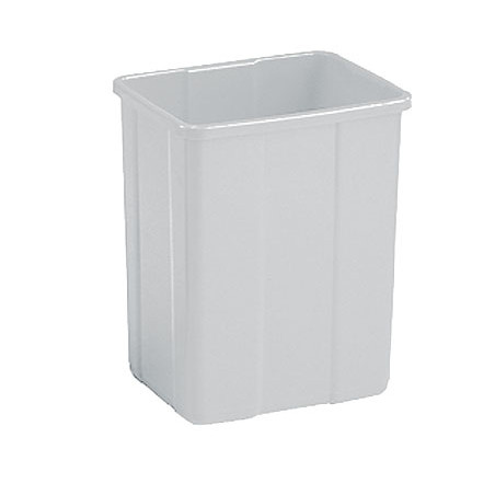 POUBELLE 25L FLIP FLAP SANS COUVERCLE BLANC (0708169/1)