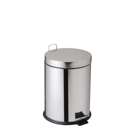 POUBELLE A PEDALE INOX BRILLANT AISI 304 (HAUTE QUALITE) BIN PLUS 14L
