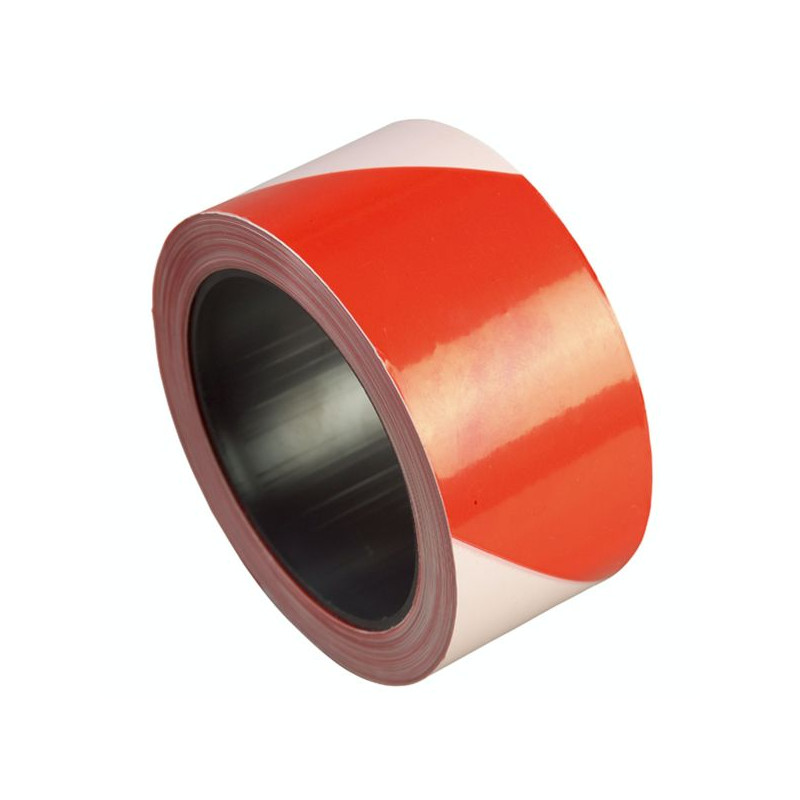 RUBAN DE BALISAGE RUBALISE (BANDE DE SIGNALISATION) 100MX 50MM ROUGE ET BLANC