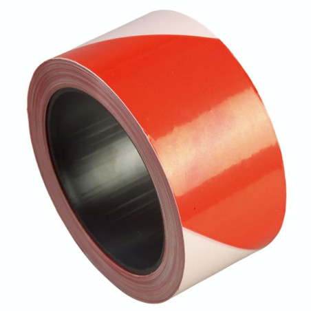 RUBAN DE BALISAGE RUBALISE (BANDE DE SIGNALISATION) 100MX 50MM ROUGE ET BLANC