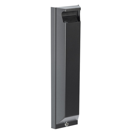 CENDRIER MURAL ARKEA AVEC SERRURE GRIS MANGANESE 3L (56509)
