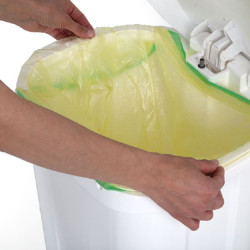 POUBELLE A PEDALE 50L ATLAXPRESS COUVERCLE BLANC (ANCIENNEMENT PATTY)