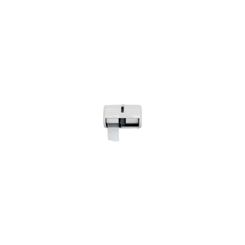 DISTRIBUTEUR PAPIER TOILETTE DEUX PETITS ROULEAUX AVEC MANDRIN EVADIS BLANC (01DH6001)