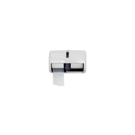 DISTRIBUTEUR PAPIER TOILETTE DEUX PETITS ROULEAUX AVEC MANDRIN EVADIS BLANC (01DH6001)