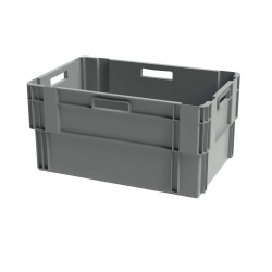BAC GERBABLE EMBOITABLE PLEIN 600X400XH300 GRIS