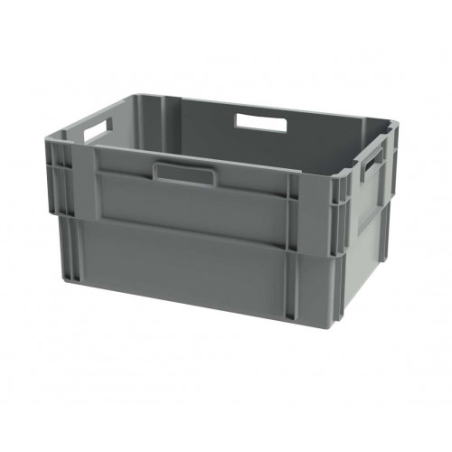 BAC GERBABLE EMBOITABLE PLEIN 600X400XH300 GRIS