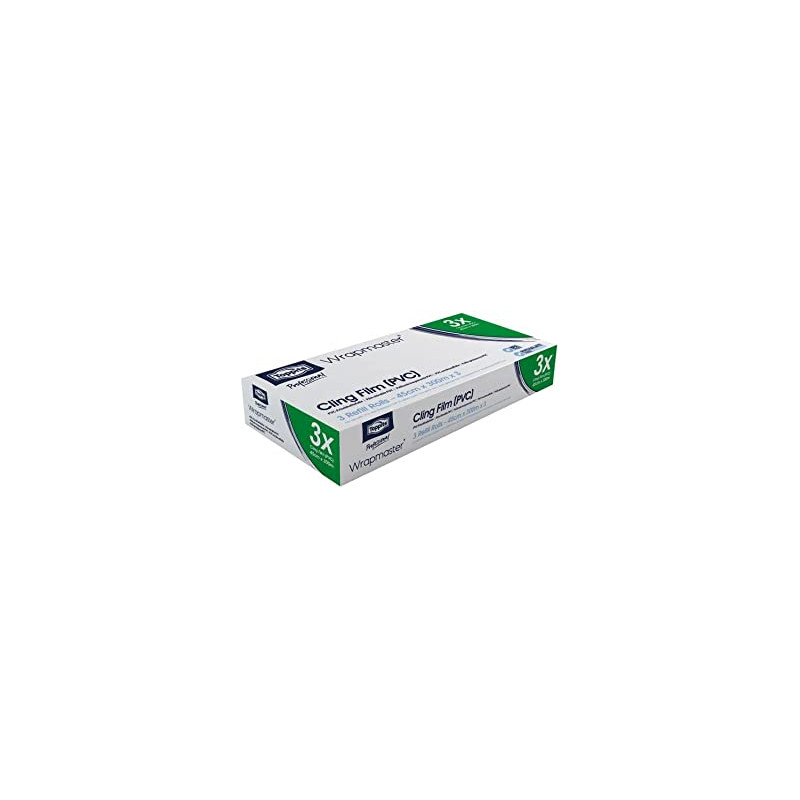 ALBAL BOBINE FILM ALIMENTAIRE 45CMX300M POUR DEVIDOIR WRAPMASTER 4500 CARTON DE 3 BOBINES