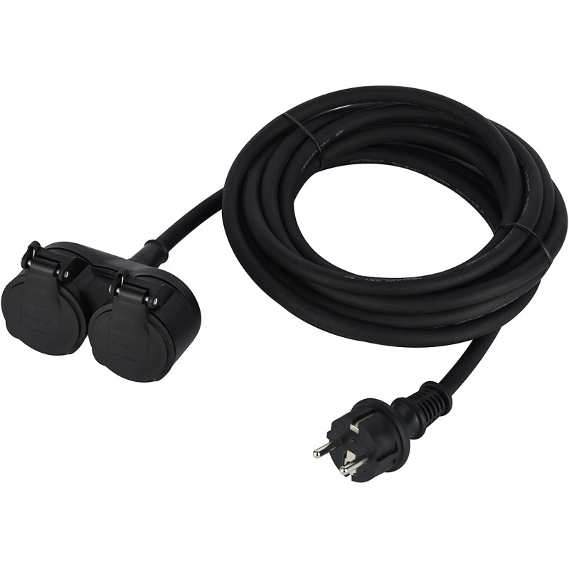 RALLONGE PROFESSIONNELLE BIPLITE 2 PRISES LONGUEUR 5M (208482)
