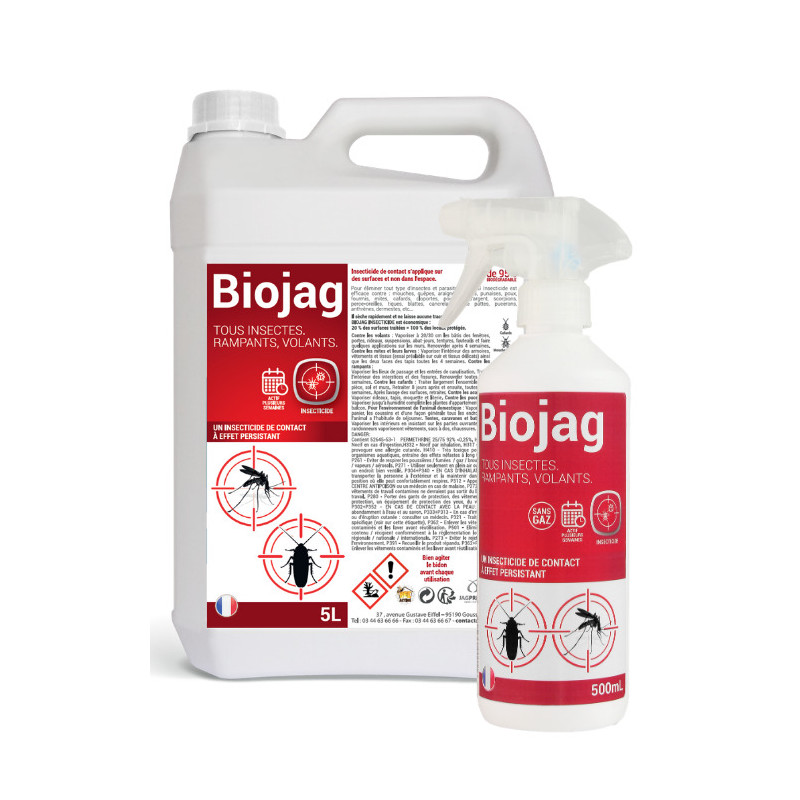 BIOJAG INSECTICIDE ESPECES RAMPANTS ET VOLANTS 5L