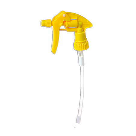 PISTOLET JAUNE TUBE COURT POUR VAPORISATEUR 600ML ECO