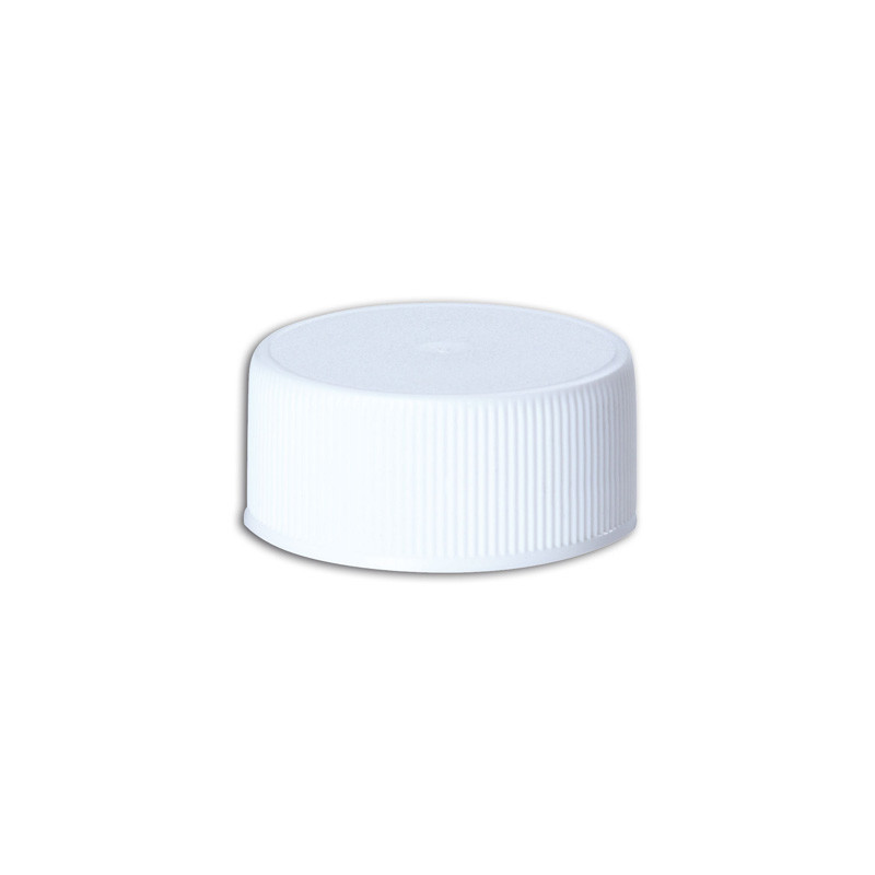 BOUCHON A VISSER BLANC POUR FLACON CYLINDRIQUE 1L (REF.21066)