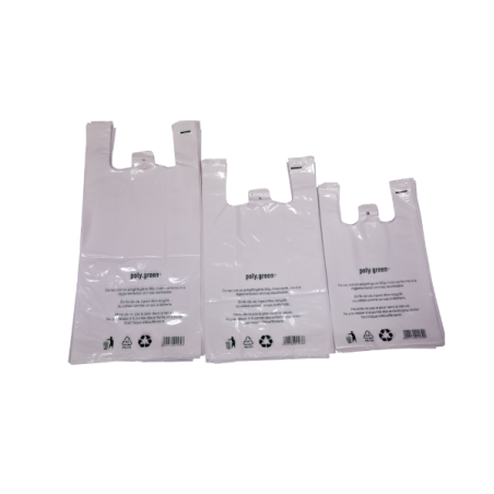SAC BRETELLE 26+12+45 BLANC 50µ (50 PIECES)