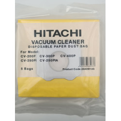 SACS ASPIRATEUR HITACHI JAUNE PREMIUM CV300P LOT DE 5