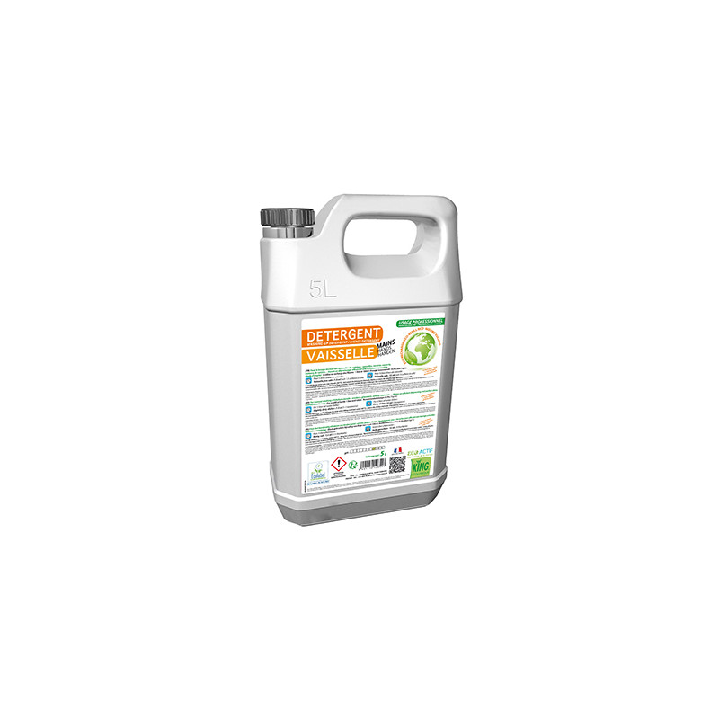 LIQUIDE VAISSELLE/VITRES MAINS ECOLABEL KING 5L