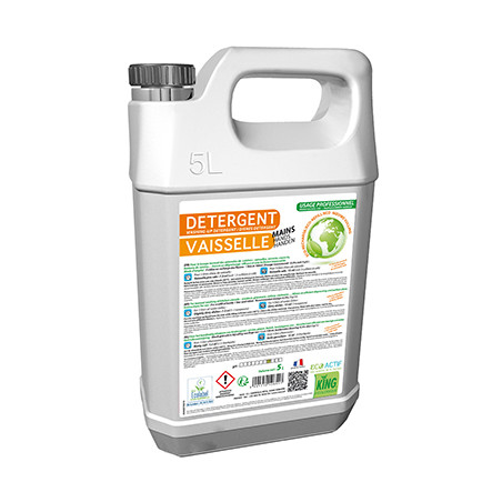 LIQUIDE VAISSELLE/VITRES MAINS ECOLABEL KING 5L