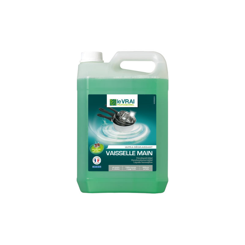 LIQUIDE VAISSELLE MAIN LE VRAI PROFESSIONNEL 5 LITRES (AR)