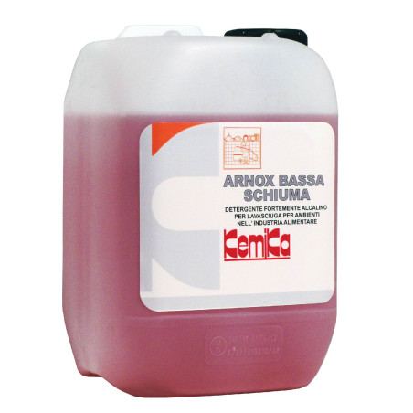 KEMIKA ARNOX BASSA SCHIUMA DETERGENT ALCALIN POUR AUTOLAVEUSE BIDON DE 5L