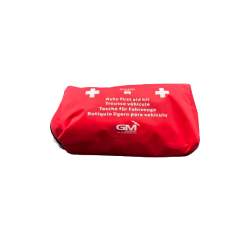 TROUSSE DE SECOURS SOUPLE VEHICULES 2/4 PERSONNES FRANCE SECURITE ROUGE