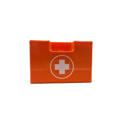TROUSSE DE SECOURS RIGIDE TRAVAUX BTB 2/4 PERSONNES FRANCE SECURITE ORANGE 
