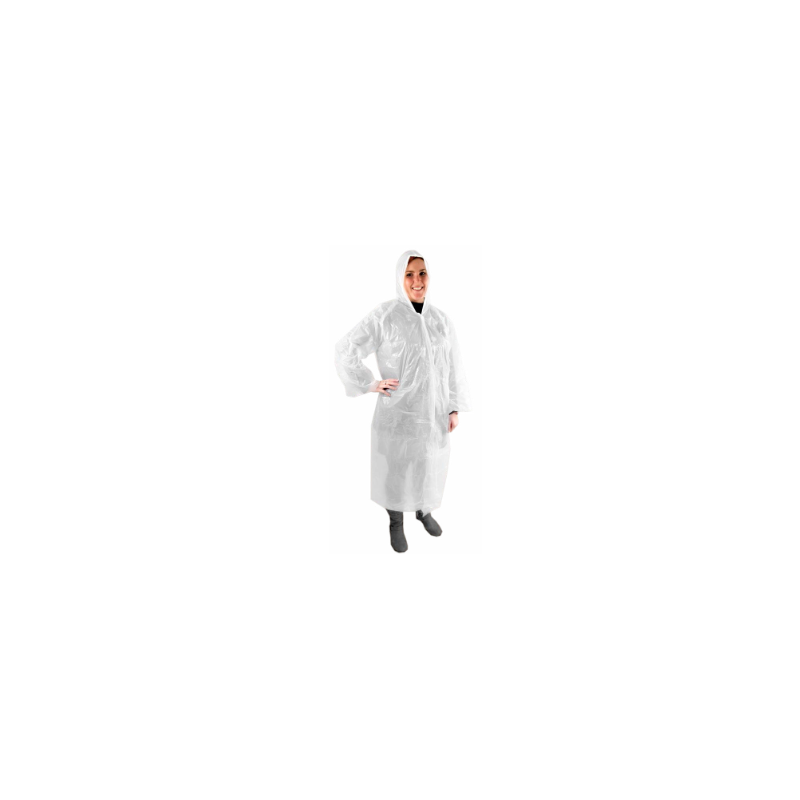 BLOUSE UU VISITEUR BLANCHE PE TAILLE STANDARD AVEC CAPUCHE SACHET DE 10