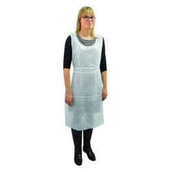TABLIER UU BLANC PE RENFORCE 71X117CM SACHET DE 100 (07VS3020U)