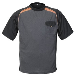 TEE SHIRT TERRATREND (TXJOB3816GN) GRIS/ORANGE TAILLE L