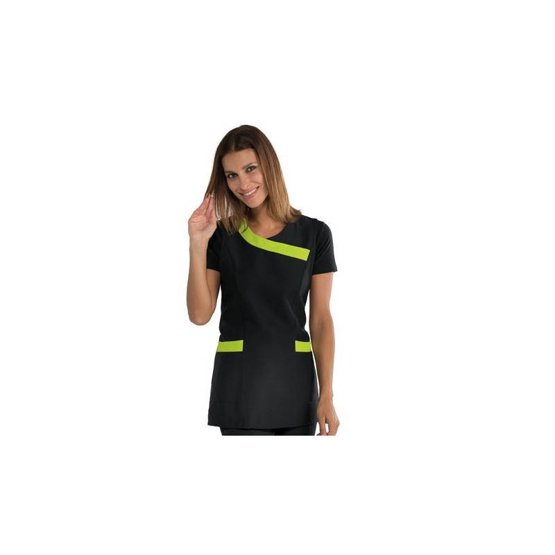 TABLIER FEMME MALIBU NOIR VERT ISACCO TAILLE UNIQUE
