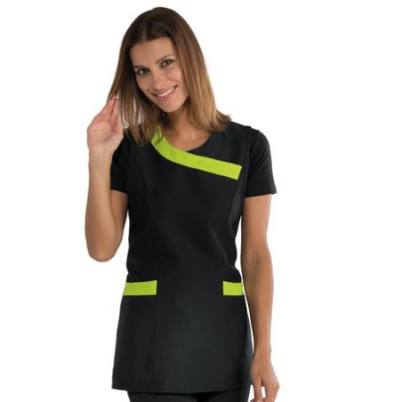TABLIER FEMME MALIBU NOIR VERT ISACCO TAILLE UNIQUE