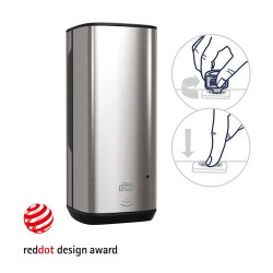 TORK DISTRIBUTEUR DE SAVON MOUSSE EN ACIER INOXYDABLE AVEC CAPTEUR INTUITION SYSTEME S4 - 1 UNITE