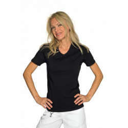 TEE SHIRT FEMME MAGLIETTA STRETCH M/M NOIR ISACCO (125201-S) TAILLE S 