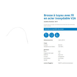 ECOUVILLON 1,20M BROSSE NYLON 0.25MM