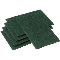 TAMPON PAD FIN ABRASIF VERT QUALITE SUPERIEURE 140X225 LOT DE 10