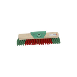 BALAI FIBRE PET ROUGE/VERT A VIS 38CM Ø24 DOUILLE INCLINEE EXTERIEUR (3904)