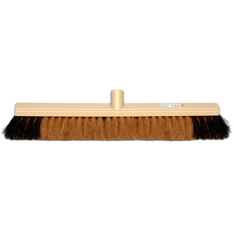 BALAI FIBRE COCO MOUSTACHE 60CM Ø28 DOUILLE POUR MANCHE CANTONNIER (3991)
