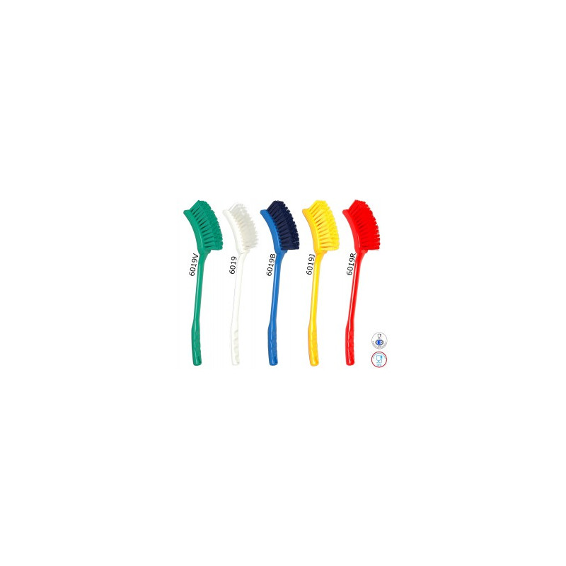 BROSSE A MANCHE LONG POLYES.MI-DUR ALIMENTAIRE BLEU 400X70MM (6019B)