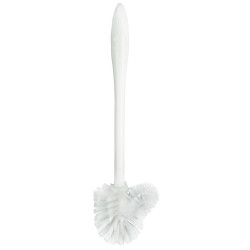BROSSE WC BOULE BLANCHE POUR LE REBORD DE TOILETTES HACCP (6340 ) LONGUEUR TOTALE 365MM