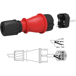 ELECTRALINE FICHE MALE 2P+T