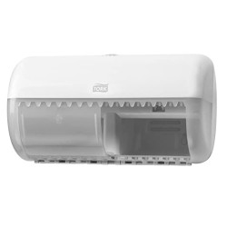 DISTRIBUTEUR PAPIER TOILETTE TRADITIONNEL TORK SYSTEME T4 BLANC