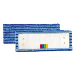 BANDEAU MICROFIBRE POCHES/LANGUETTES TRI COMPOSITION ULTRA BLEU 40CM (TAMPEL 609)