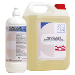 KEMIKA NEOGLASS DETERGENT POUR LE LAVAGE DES VITRES A LA RACLETTE PH: 6.5 ± 0.5 1L OU 5L