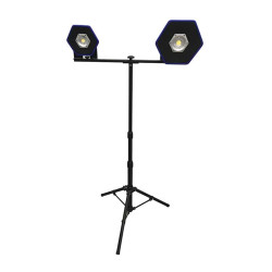 TREPIED POUR 2 LAMPES SPOT A LED ORIENTABLE 3 INTENSITES 1.6 METRES