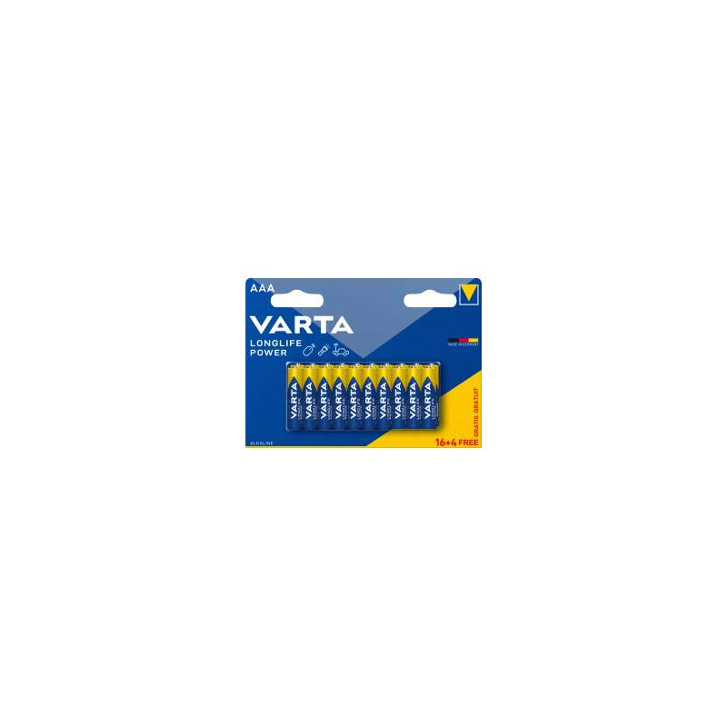 PILE ALCALINE LR03 AAA BLISTER 16+4