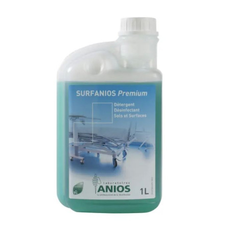 SURFANIOS PREMIUM DETERGENT DESINFECTANT CONCENTRE SOLS ET SURFACES ANIOS FLACON DOSEUR DE 1L