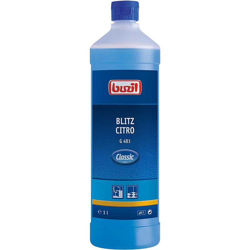 BLITZ CITRO G481 NETTOYANT UNIVERSEL NEUTRE SOLS ET SURFACES PH:7 BUZIL FLACON DE 1L