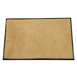 TAPIS ANTI POUSSIERE CONFOR BEIGE 90X140CM POLYAMIDE SUR CAOUTCHOUC NITRILE A PICOTS EPAISSEUR 10MM