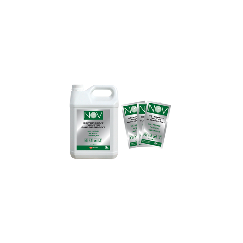 NOV 2D DETERGENT SURODORANT NON MOUSSANT PH: 7,5 PARFUM AMBIANCE DOSETTES DE 20ML-CARTON DE 250